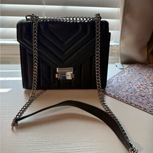 Michael Kors Black Quilted Crossbody Bag